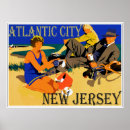 Recherche de plage du new jersey art Rétro