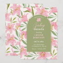 Recherche de rose pastel baby shower invitations Fleur