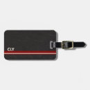 Recherche de rouge foncé bagages étiquettes Minimaliste