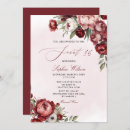 Recherche de burgundy elegant invitations Floral