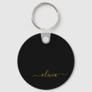 Recherche de noir or porteclés Script