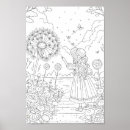 Recherche de pissenlit et blanc art Noir