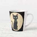 Recherche de chat et lune tasses Halloween