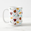 Recherche de motif coccinelle tasses Nature