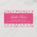 Recherche de fleurs mignonnes cartes visite Girly