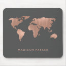 Recherche de carte du monde tapis souris Pays