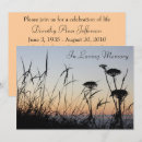 Recherche de sunset memorial invitations Service commémoratif