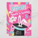 Recherche de partie de magicien invitations À l'anniversaire magique