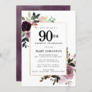 Recherche de mauve anniversaire invitations Botanique