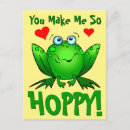 Recherche de mignons de grenouille cartes postales Pour elle