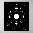 Recherche de phases lune posters Blanc