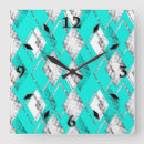 Recherche de motif turquoise horloges Diamants