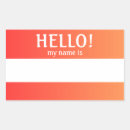 Recherche de nametag autocollants Bonjour mon nom est
