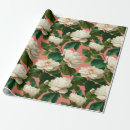 Recherche de motif fleur rose papier cadeau Blanc