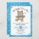Recherche de oh baby shower garçon invitations Ours en peluche