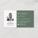 Recherche de tons de vert cartes visite Professionnel