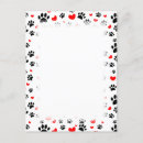 Recherche de motif animal cartes postales Empreintes de pattes