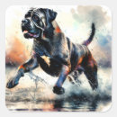 Recherche de peinture de chien autocollants Aquarelle