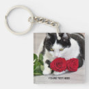 Recherche de chaton blanc porteclés Noir