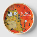 Recherche de murale de chat horloges Chats