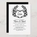 Recherche de skeleton mariage invitations Gothique