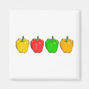 Recherche de poivrons jaunes magnets Vert