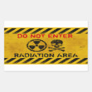 Recherche de symbole de rayonnement autocollants Radioactivité