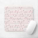 Recherche de feuille musique tapis souris Rose