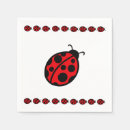 Recherche de coccinelle serviettes Fête