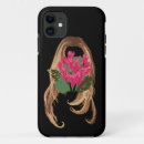 Recherche de visage de femme iphone coques Boho