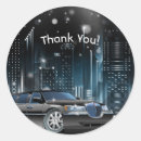 Recherche de nuit de ville autocollants Moderne