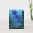 Recherche de hippocampe bleu vœux cartes Mer