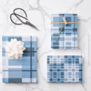 Recherche de nuances de bleu papier cadeau Géométrique