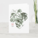 Recherche de peinture asiatique vœux cartes Calligraphie