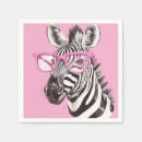 Recherche de zèbre rose serviettes Parti