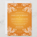 Recherche de orange 16x22 invitations Vintage