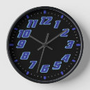 Recherche de bleu au néon horloges Toute personne