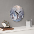 Recherche de renard arctique horloges Blanc