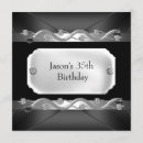 Recherche de elegant mens anniversaire invitations Argent