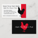 Recherche de volailles cartes visite Vintage