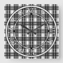 Recherche de damier noir et blanc horloges Géométrie