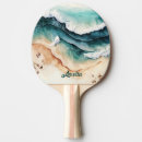 Recherche de plage raquettes ping pong Aquarelle