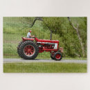 Recherche de tracteur rouge puzzles Agriculture