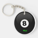 Recherche de boule billards 8 porteclés Piscine