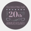 Recherche de 20 ans mariage autocollants 20e anniversaire