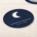 Recherche de lune dessous de verres Lune et étoiles