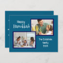 Recherche de hanukkah cartes postales Bleu