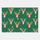 Recherche de rennes papier cadeau Dessin animé