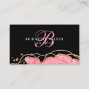 Recherche de marbre rose cartes visite Monogramme