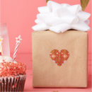 Recherche de coeur orange autocollants Vintage